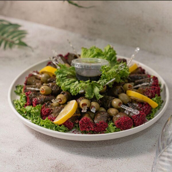 ورق عنب مازايكو في الكويت – صحن تقديم ورق عنب منزلي فاخر